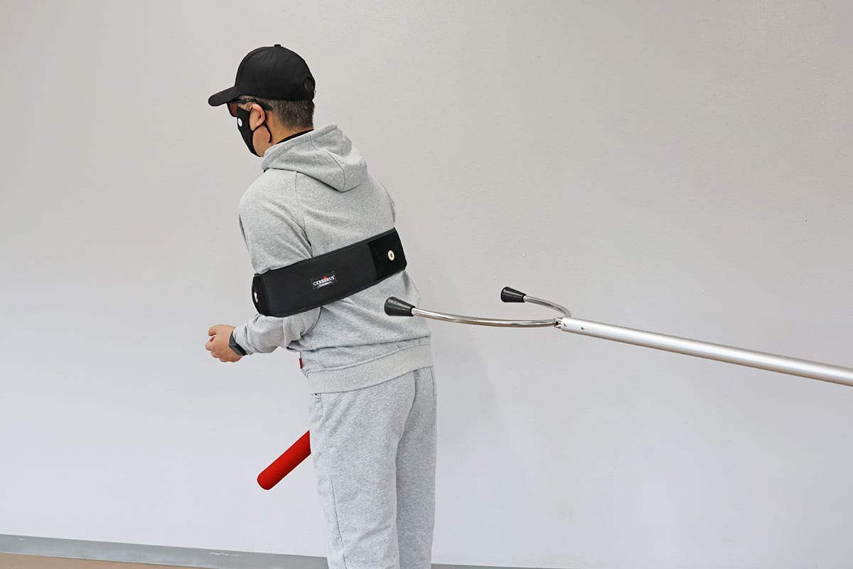 ケルベロスSC17がさすまたSM445から分離する様子